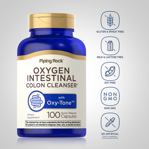 Oxy-Tone Oxygen Intestinal Cleanser, 100 Quick Release Capsules Dietary Attributes