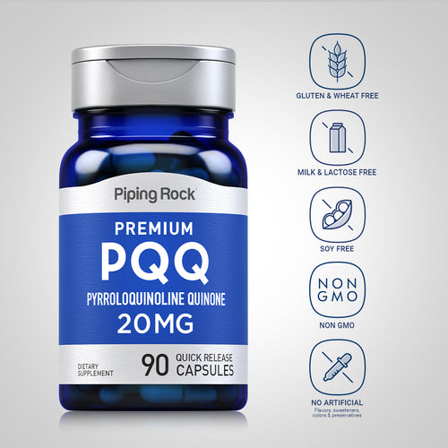 PQQ Pyrroloquinoline Quinone, 20 mg, 90 Quick Release Capsules Attributes
