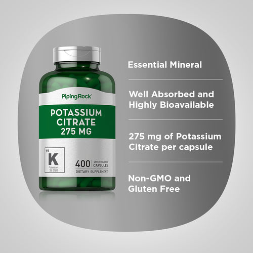 Potassium Citrate, 275 mg, 400 Quick Release Capsules benefits