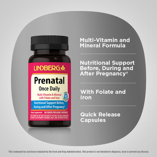 Prenatal Once Daily, 60 Quick Release Capsules Benefits