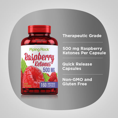 Raspberry Ketones, 500 mg, 160 Quick Release Capsules Benefits 