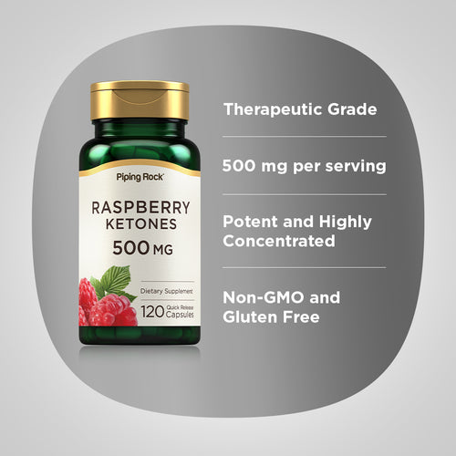 Raspberry Ketones, 500 mg, 120 Quick Release Capsules Benefits
