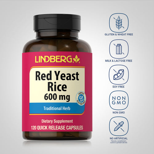 Red Yeast Rice, 600 mg, 120 Quick Release Capsules Dietary Attributes