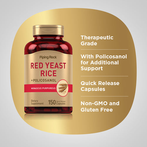 Red Yeast & Policosanol, 150 Quick Release Capsules Benefits