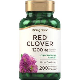 Red Clover, 1200 mg (per serving), 200 Quick Release Capsules Bottle