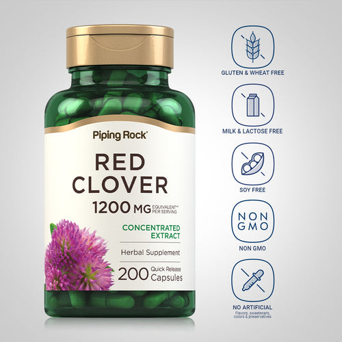 Red Clover, 1200 mg (per serving), 200 Quick Release Capsules Dietary Attributes