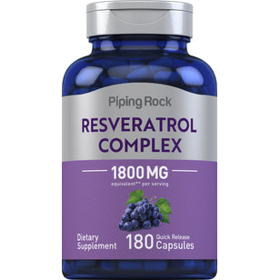 Resveratrol Complex, 1800 mg (per serving), 180 Quick Release Capsules