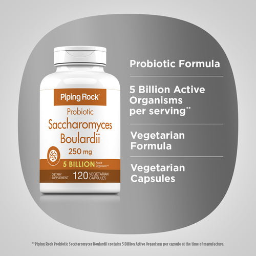 Saccharomyces Boulardii 5 Billion CFU, 120 Vegetarian Capsules Benefits