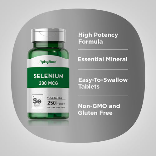 Selenium, 200 mcg, 250 Tablets Benefits