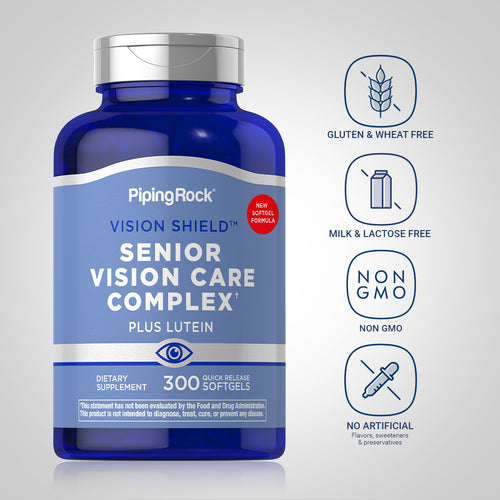Senior Vision Care Complex, 300 Quick Release Softgels Dietary Attributes