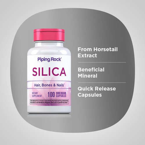 Silica (Horsetail), 500 mg, 100 Quick Release Capsules Benefits