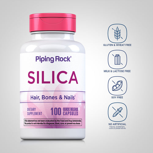 Silica (Horsetail), 500 mg, 100 Quick Release Capsules Dietary Attributes