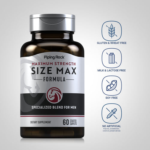 Size Max, 60 Coated Caplets Dietary Attributes