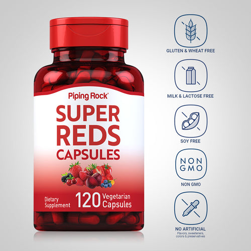 Super Reds, 120 Vegetarian Capsules Dietary Attributes 