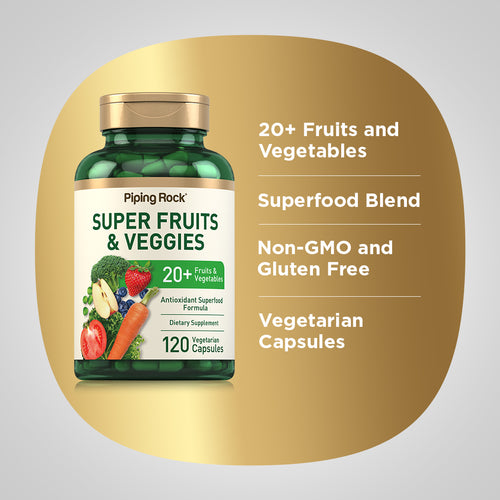 Super Fruits and Veggies, 120 Vegetarian Capsules Benefits
