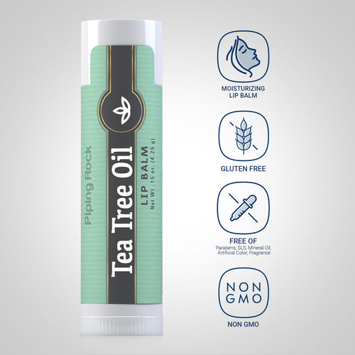 Tea Tree Oil Lip Balm, 0.15 oz (4 g) Tube Dietary Attributes