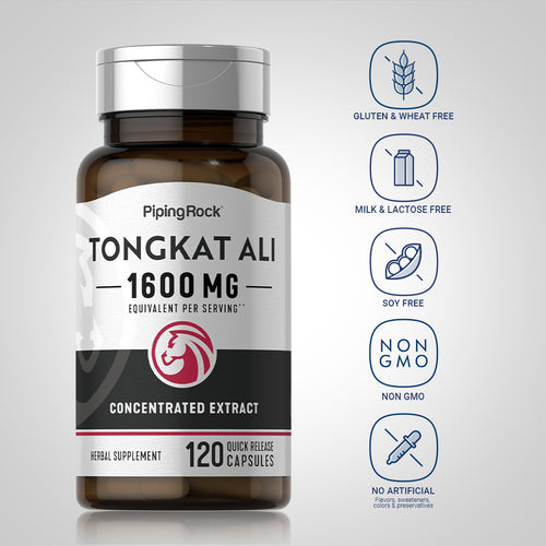Tongkat Ali Long Jack, 1600 mg (per serving), 120 Quick Release Capsules Dietary Attribute