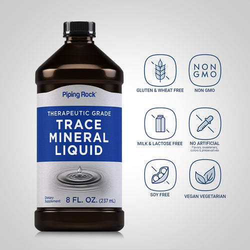 Trace Mineral Liquid, 8 oz (237 mL) Bottle Dietary Attributes
