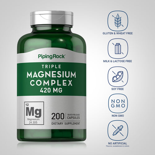 Triple Magnesium Complex, 420 mg, 200 Quick Release Capsules Dietary Attribute