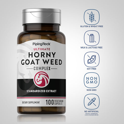 Ultimate Horny Goat Weed Complex, 100 Vegetarian Capsules Dietary Attriibutes