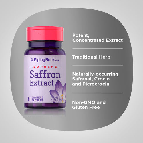 Ultimate Saffron Extract, 88.5 mg, 60 Quick Release Capsules