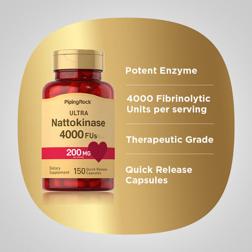 Ultra Nattokinase 4000 FU, 200 mg (per serving), 150 Quick Release Capsules Benefits