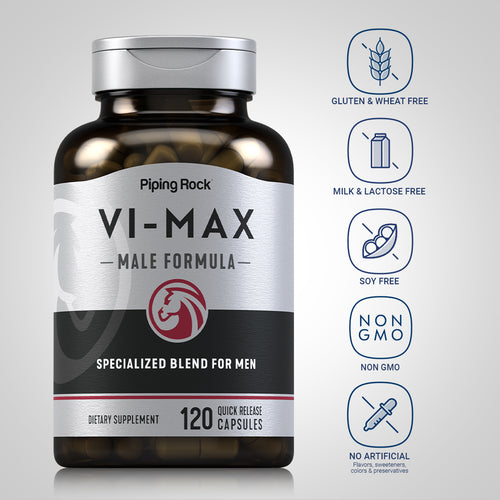 Vi-Max Male "MEN ONLY", 120 Quick Release Capsules Dietary Attributes