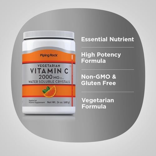 Vitamin C Powder, 2000 mg, 24 oz (680 g) Bottle Benefits