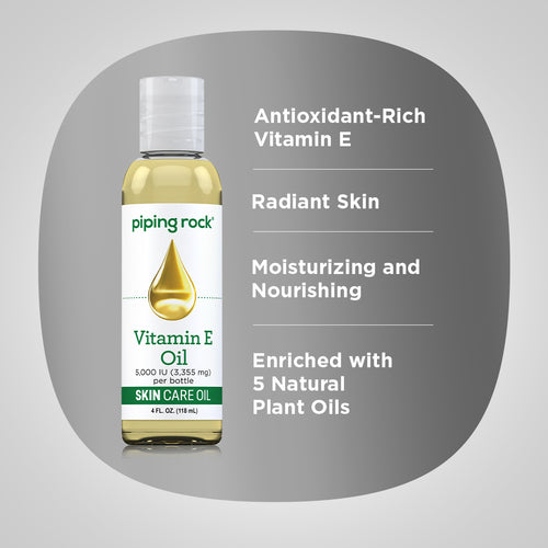 Vitamin E Natural Skin Oil, 5000 IU, 4 fl oz (118 mL) Bottle Benefits