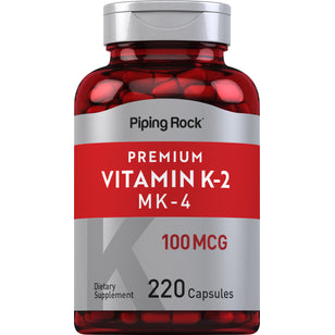 Vitamin K-2 with MK-4, 100 mcg, 220 Capsules