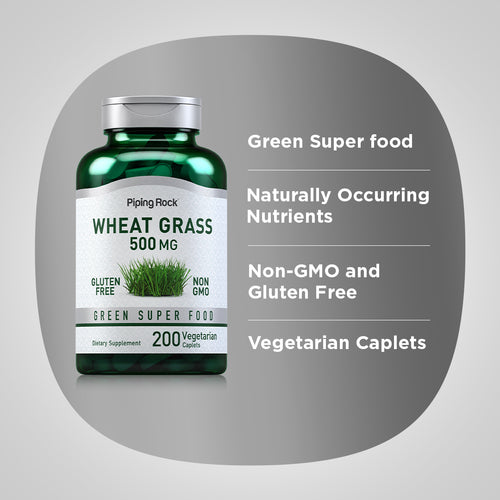 Wheat Grass, 500 mg, 200 Vegetarian Caplets Benefits