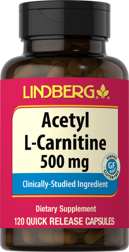 Acetil L-carnitina  500 mg 120 Cápsulas de Rápida Absorção     