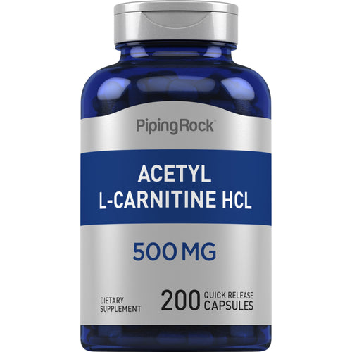 Acetyl L-karnitin  500 mg 200 Hurtigvirkende kapsler     
