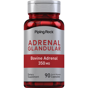 Adrenal Glandular Brut (Bovin) 350 mg 90 Capsule cu eliberare rapidă     