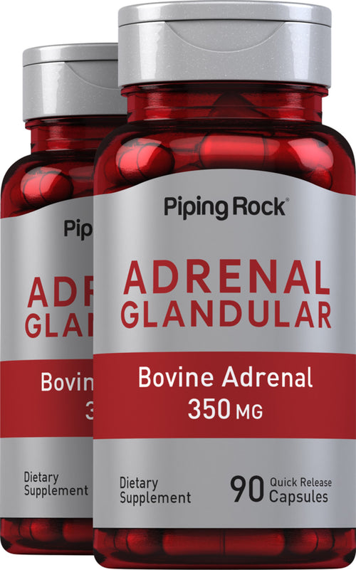 Adrenal Glandular (Bovine), 350 mg, 90 Quick Release Capsules, 2  Bottles