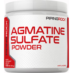 Agmatine sulfaatpoeder 3.52 oz 100 g Fles    