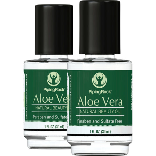 Aloe Vera Oil Pure Beauty Oil, 1 fl oz (30 mL) Bottles, 2  Bottles