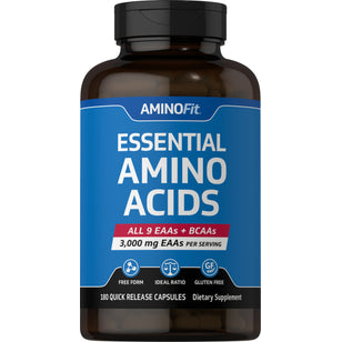 AminoFit Essential Amino Acids, 180 Quick Release Capsules