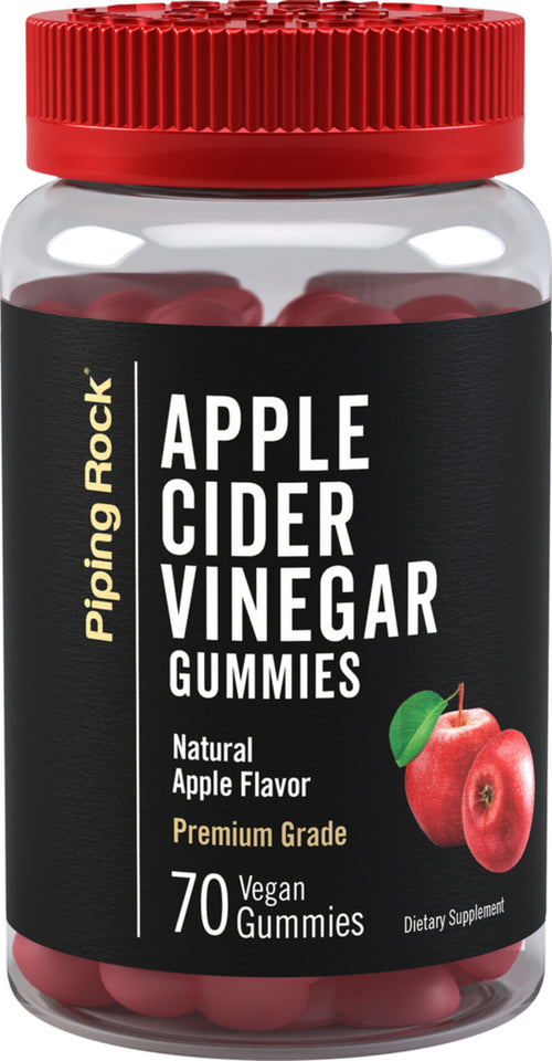 Apple Cider Vinegar (Natural Apple), 70 Vegan Gummies Bottle