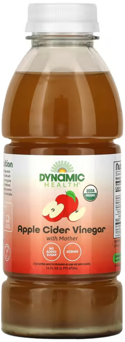 Apple Cider Vinegar w/Mother (Organic), 16 fl oz (473 mL) Bottle