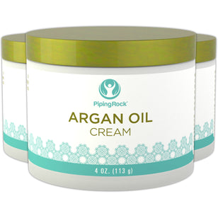 Argan Oil Cream, 4 oz (113 g) Jar, 3  Jars