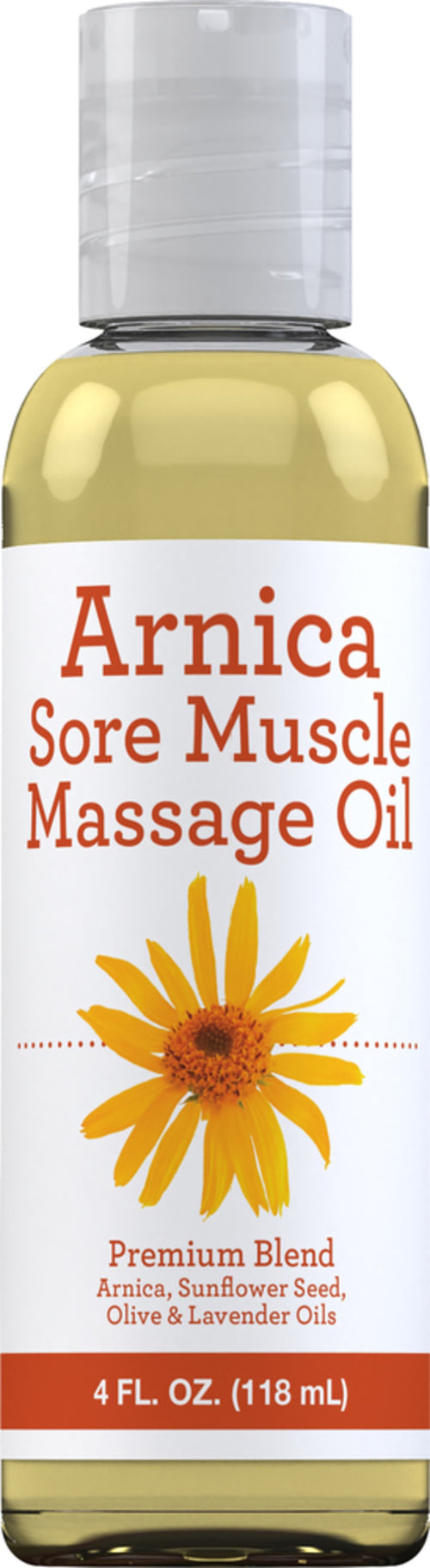 Arnica massage-olie 4 fl oz 118 mL Fles    