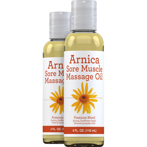 Arnica Massage Oil, 4 fl oz (118 mL) Bottle, 2  Bottles