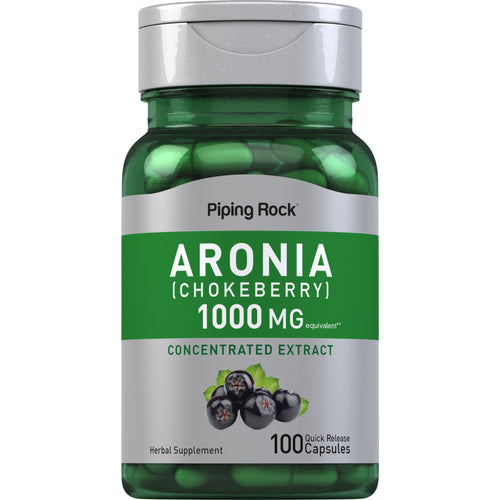 Aronia (Chokeberry), 1000 mg, 100 Quick Release Capsules Bottle