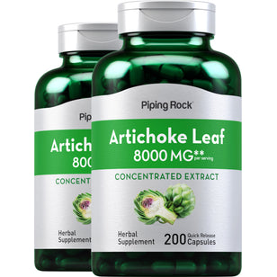 Artichoke Leaf, 8000 mg (per serving), 200 Quick Release Capsules, 2  Bottles
