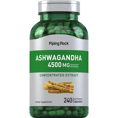 Ashwagandha 4500 mg (pr. dosering) 240 Kapsler for hurtig frigivelse     
