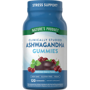 Ashwagandha (Delicious Cherry), 120 Gummies