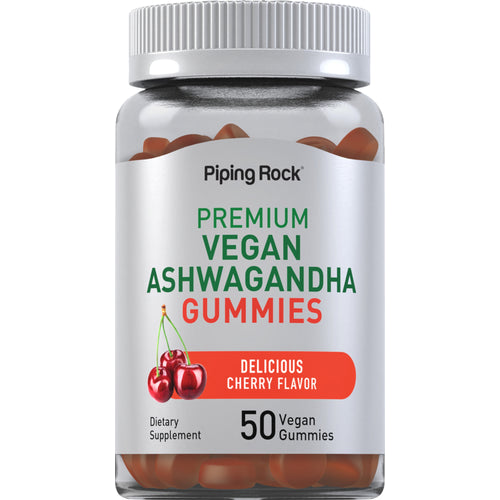Ashwagandha Gummies (Delicious Natural Tropical), 75 Vegan Gummies Bottle