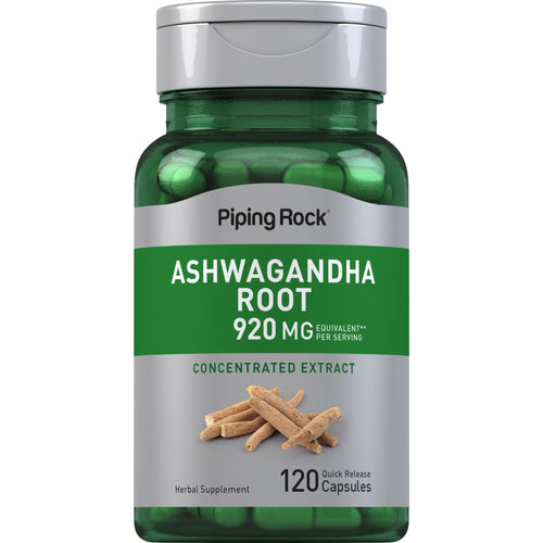 Raíz de ashwagandha (bufera) 460 mg 120 Cápsulas de liberación rápida     