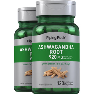 Ashwagandha Root (Withania somnifera), 920 mg (per serving), 120 Quick Release Capsules, 2  Bottles